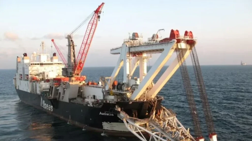 Santos's Barossa gas project is on track to deliver first gas in the second half of 2025. Supplied Santos