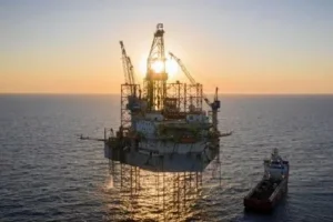 The jack-up rig Noble Tom Prosser at the Dorado field, offshore Western Australia