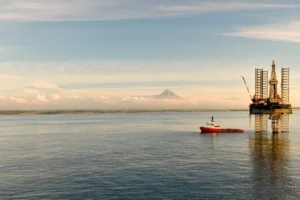 Activity at the Pohokura field, New Zealand.Photo - NZ GOVERNMENT