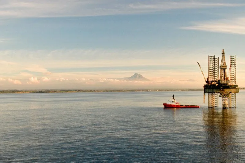 Activity at the Pohokura field, New Zealand.Photo - NZ GOVERNMENT