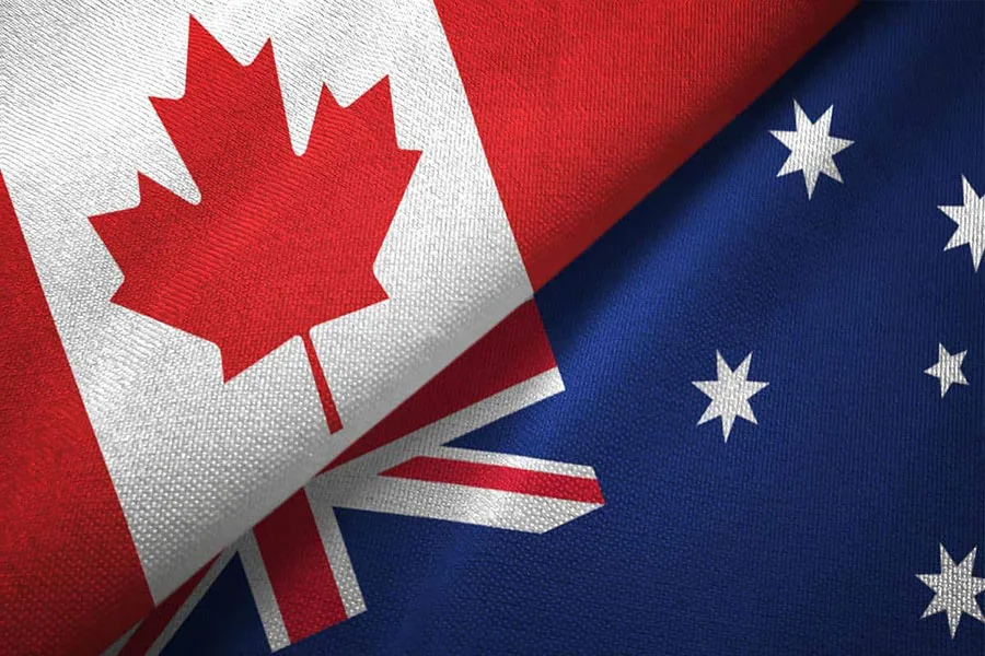 Canada and Australia
