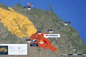 The exploration tenement spans 750 square kilometres in south Queensland. (Supplied Omega TN Pty Ltd)